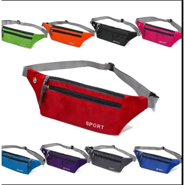 3 Zipper Fanny Pack Waist Belt
