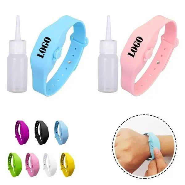 Wristband Hand Sanitizer Dispenser Set with Bottle