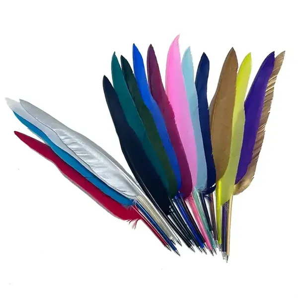 Vintage Quill Feather Ballpoint Pen