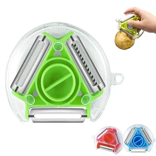 3 in 1 rotary multi-functional peeler