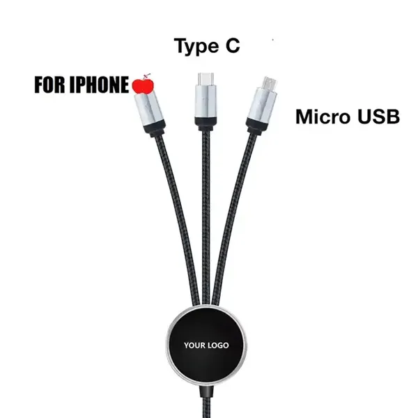 3-In-1 Braided Charging Cable/Cord