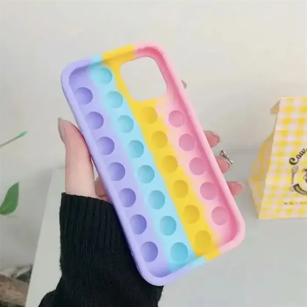 Fidget Toys Phone Case Push Pop Bubble Release Stress