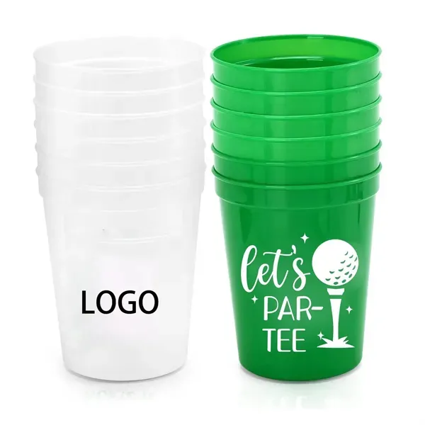 16 oz  reusable plastic cup