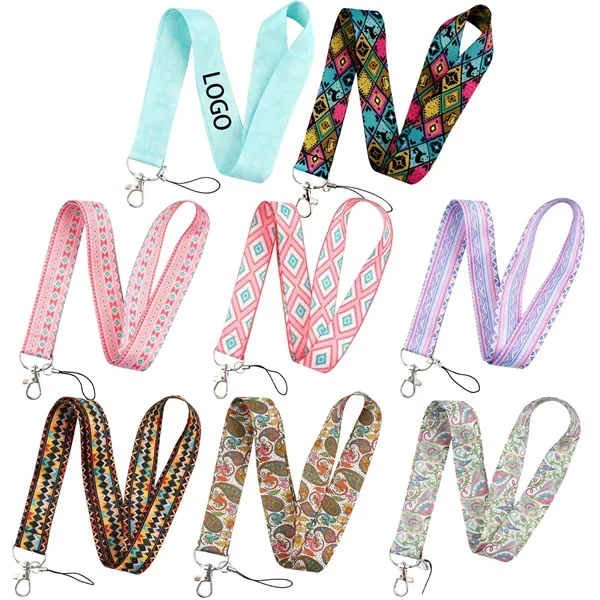 3/4" Full Color Dye-Sublimated Lanyard w/Metal J Hook