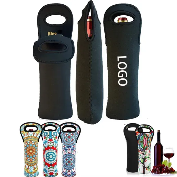 Sublimated Neoprene Wine Carrier Holder