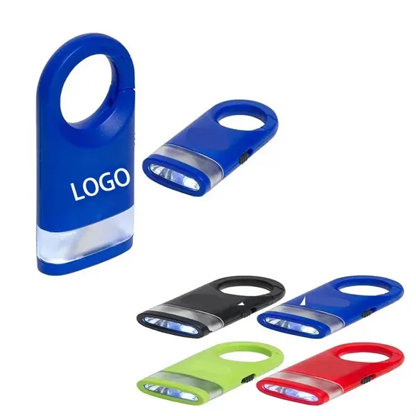 Portable Flashlight with Carabiner Clip