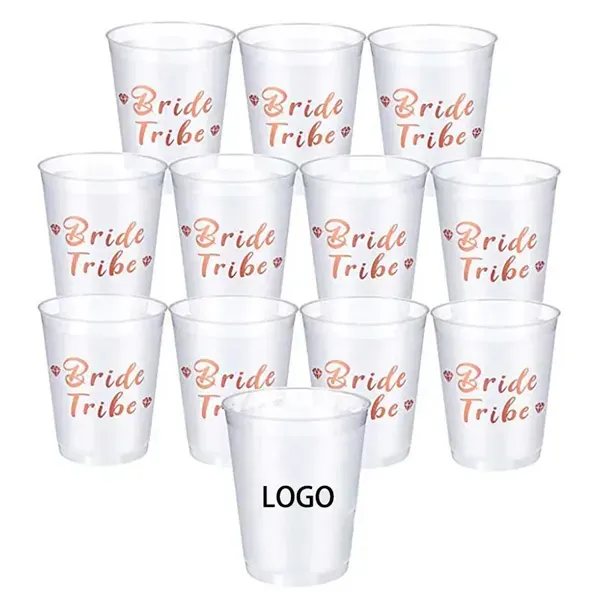 12 oz. Flex Frosted Plastic Stadium Cups