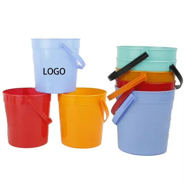 32 Oz Plastic Pail Or Mini Bucket with Handle