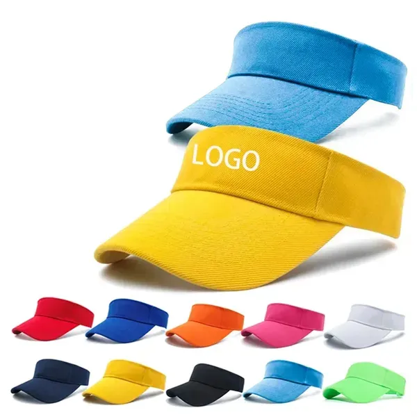 Summer Solid Color Sport Empty Top Visor Cap
