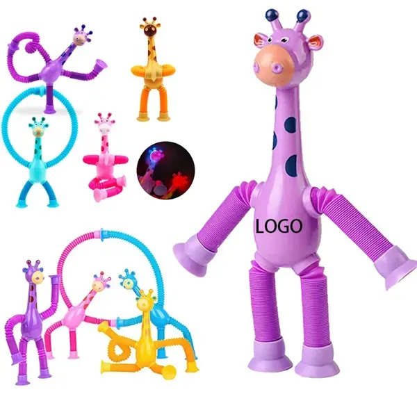 Suction cup transforming giraffe toy