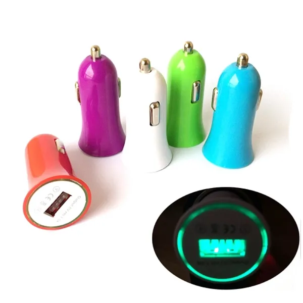 Circle Light up Single port USB Car Charger
