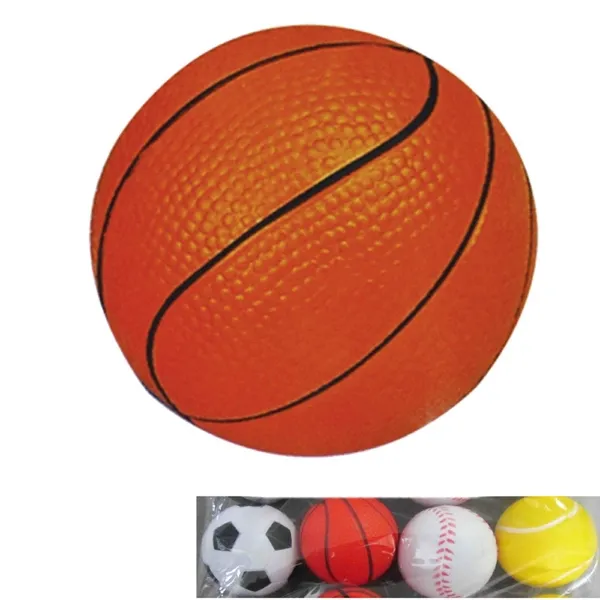 2.5" Basketball Squeezies Stress Reliever