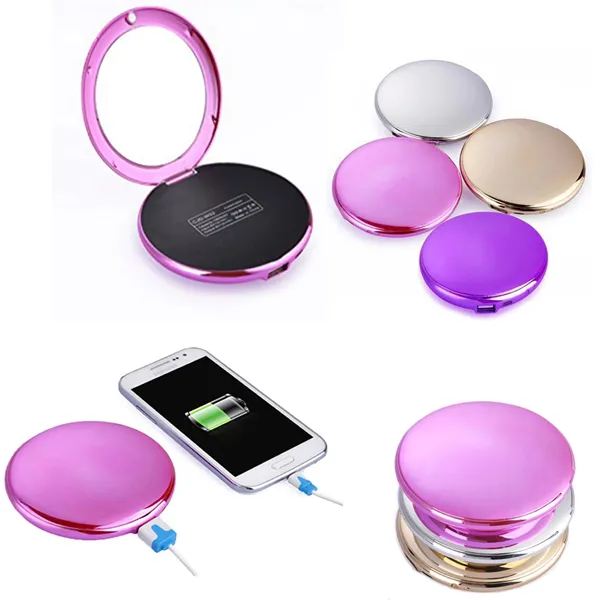 Multi function fashion mirror mobile charger super slim powe