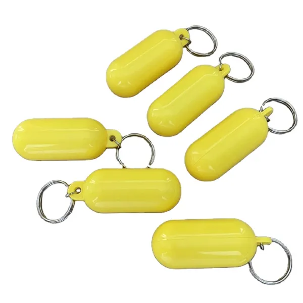 Capsule Shaped Floating Keychain