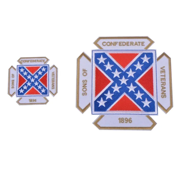 Embroidered iron-on patches