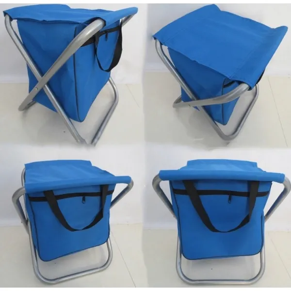 Elderly Folding Beach Chair With Cooler Bag