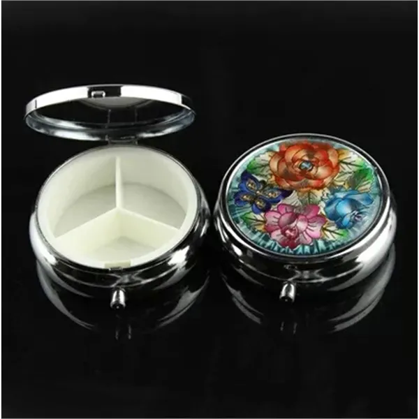 Round Metal Pill Case
