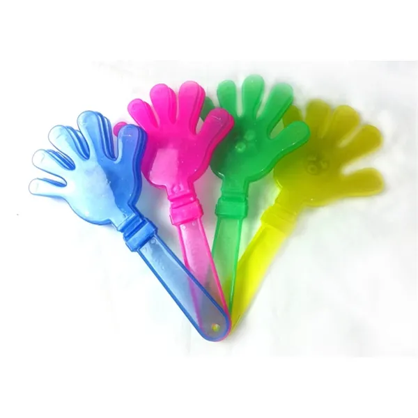 Cheap Bright Color Plastic Hand Shaped Clappers