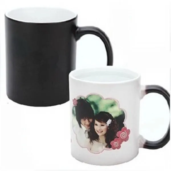 Promotional Partly Hot Water Color Changing Mug