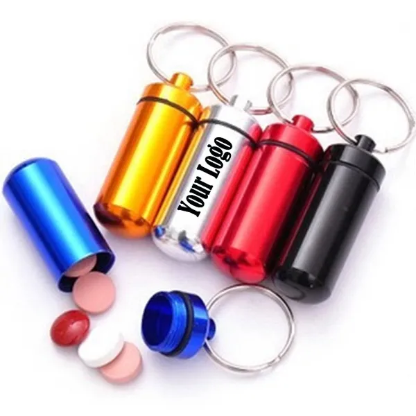 Pill Case With Keychain