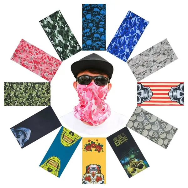Printed Seamless Bandanas Head Scarf