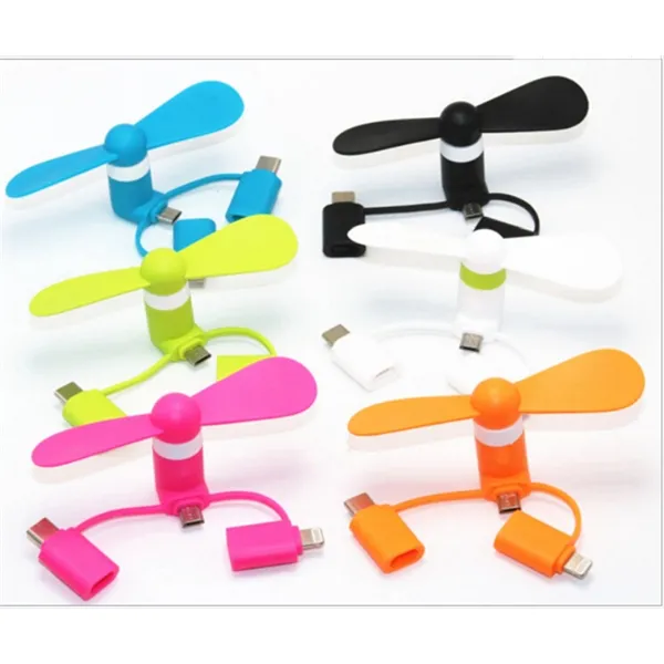 3-in-1 USB Mini/Cell Phone Fan
