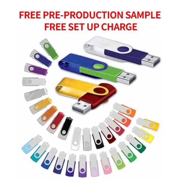 USB Memory Rotating Swivel Flash Drive