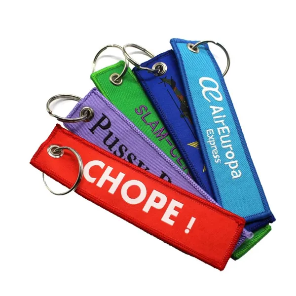 Embroidered Flight Keytag 4"