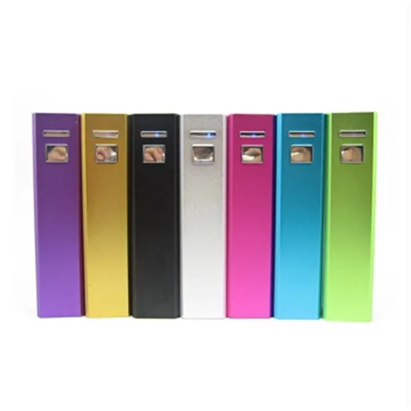 2200 mAh square aluminum power bank